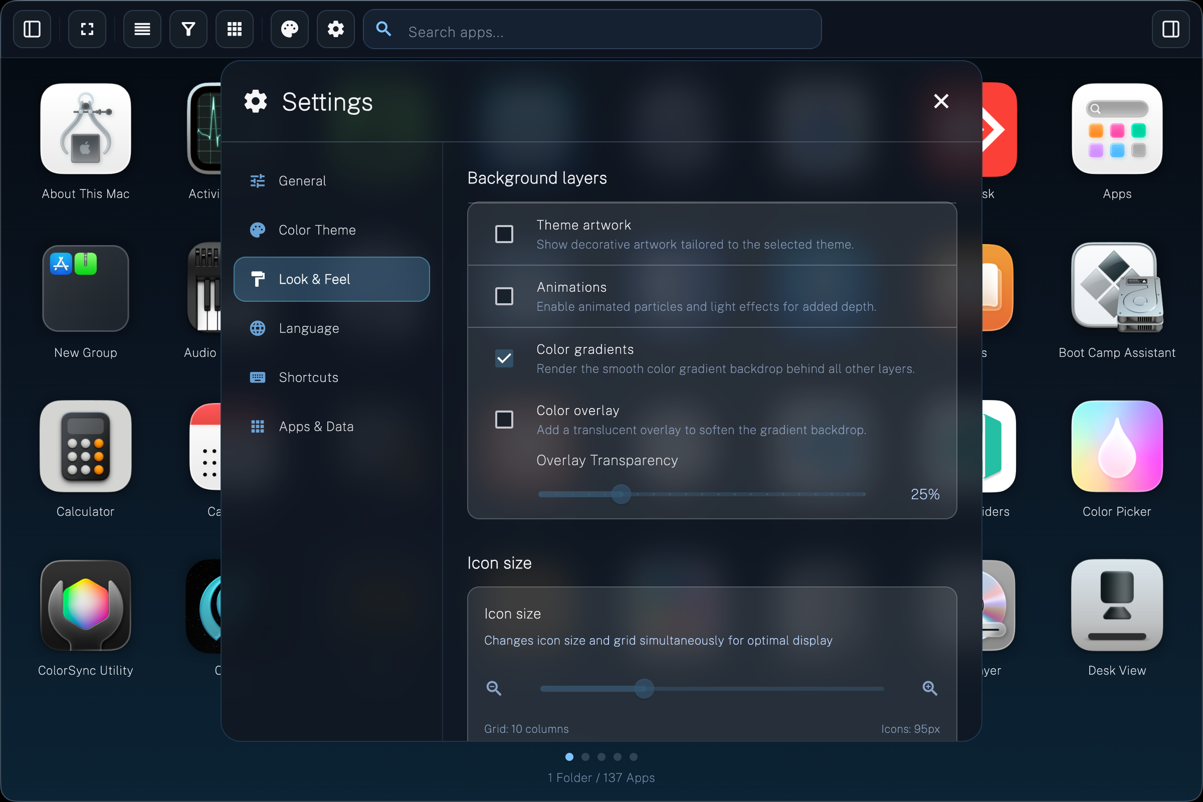 Global hotkey & menu bar icon